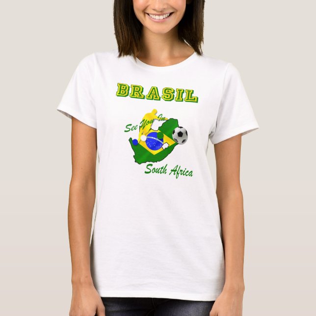 Camiseta Brasil África do Sul qualifica Brasil T (Frente)