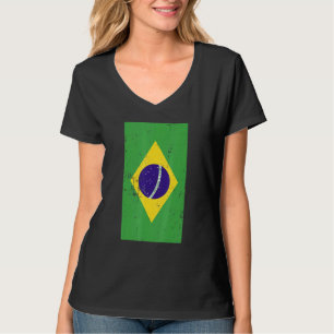 Camiseta Brasil: América do Sul - Bandeira em Desvio