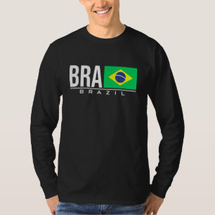 Camiseta Brasil: Bandeira Brasil Código de País Brasileiro 