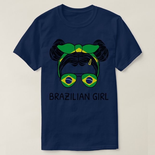 Camiseta Brasil Bandeira brasileira com trocadilhos bagunça (Frente do Design)