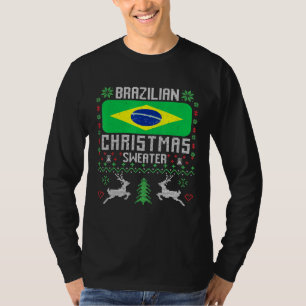 Camiseta Brasil: Bandeira de Natal Brasileira