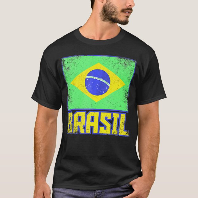 Camiseta Brasil: Bandeira do Orgulho Brasileiro (Frente)