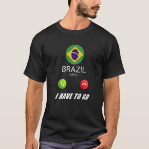 Camiseta Brasil: Bandeira do Souvenir Brasil Está Chamando