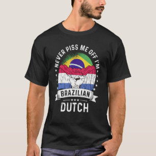 Camiseta Brasil: Bandeira Holanda Cresce Orgulho Humor Cida