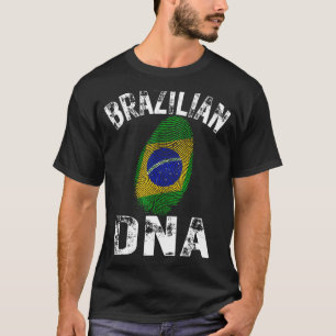 Camiseta Brasil: Bandeira Imprime Impressão Digital Brasile