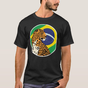 Camiseta Brasil: Bandeira Nacional do Jaguar