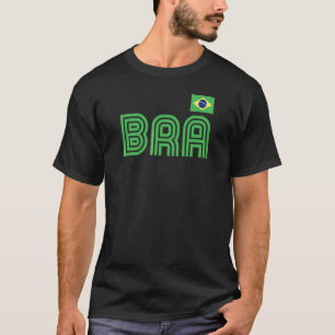Camiseta Brasil: Bandeira Retro Internacional País Brasil
