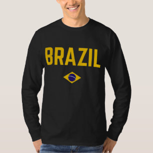 Camiseta BRASIL: Bandeiras masculinas mulheres crianças BRA