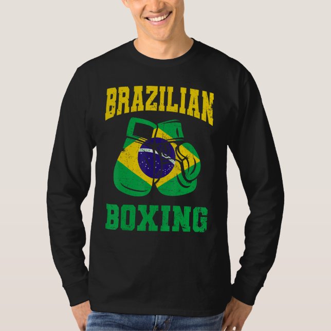 Camiseta Brasil: Boxas Luvas Orgulho Brasil Homens Mulheres (Frente)
