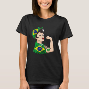 Camiseta Brasil: Brasil, brasileira, raízes Globais
