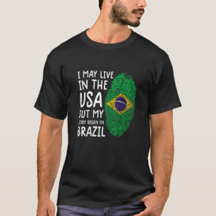 Camiseta Brasil: Brasil é mulher bandeira brasileira