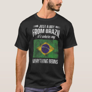 Camiseta Brasil: Brasil Orgulhoso Raízes Americanas