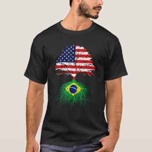 Camiseta Brasil: Brasil Roota Imigrante Americano