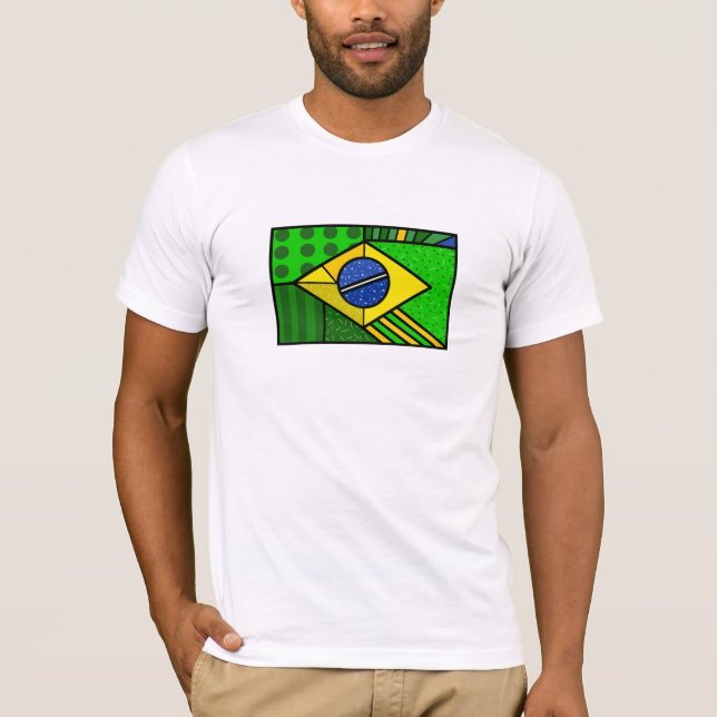 Camiseta Brasil Brazil brazilian flag (Frente)