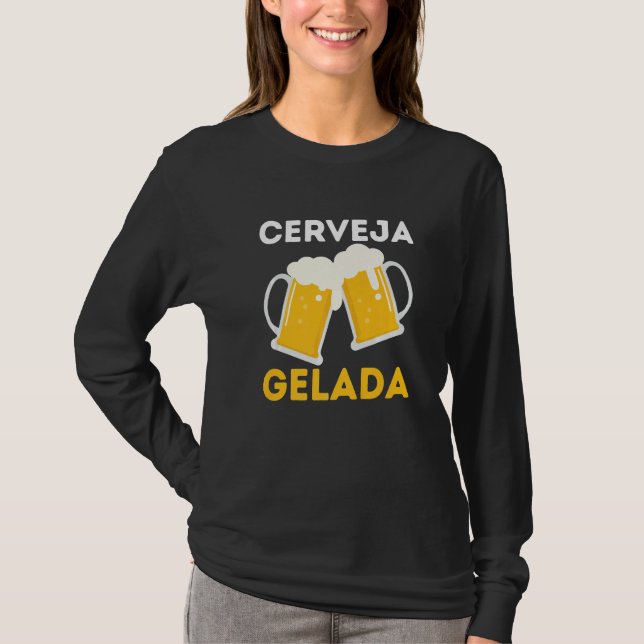 Camiseta Brasil Cerveja Gelada Brazilian Root Brasileiro (Frente)