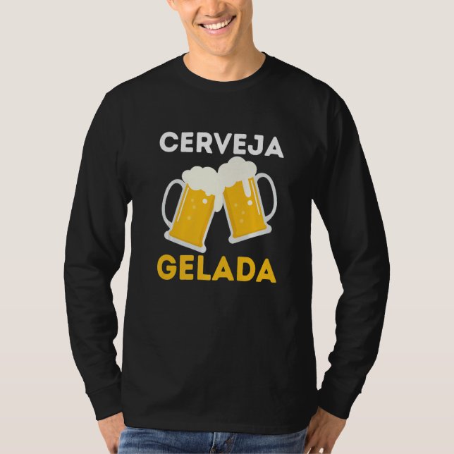 Camiseta Brasil Cerveja Gelada Brazilian Root Brasileiro (Frente)