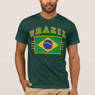 Camiseta Brasil com bandeira