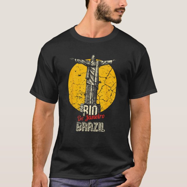 Camiseta Brasil: Cristo brasileiro da estátua do Redentor (Frente)