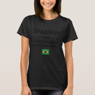 Camiseta Brasil: Definição Brasileira Bandeira do Orgulho B