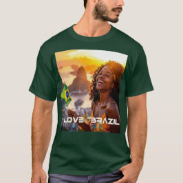 CAMISETA BRASIL - EU AMO O BRASIL