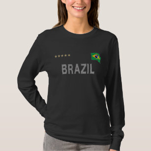 Camiseta Brasil: Futebol de futebol com fã mostra coraçã