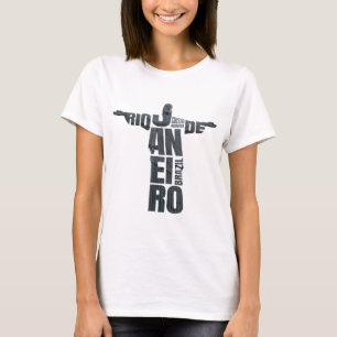 Camiseta Brasil Jesus Cristo Rio de Janeiro Cristo Souvenir