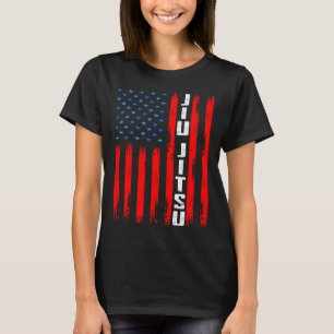 Camiseta Brasil: Jiu Jitsu Bandeira Americana