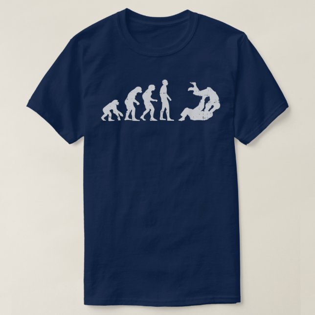Camiseta Brasil Jiu Jitsu Judo Evolution Engraçada Marcial  (Frente do Design)