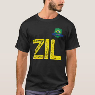 Camiseta Brasil: Letra humana Z e letra I e L Morais