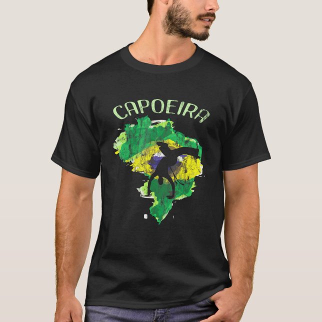 Camiseta Brasil Mistura Artes Marciais Capoeira (Frente)