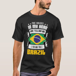 Camiseta Brasil na minha cabeça