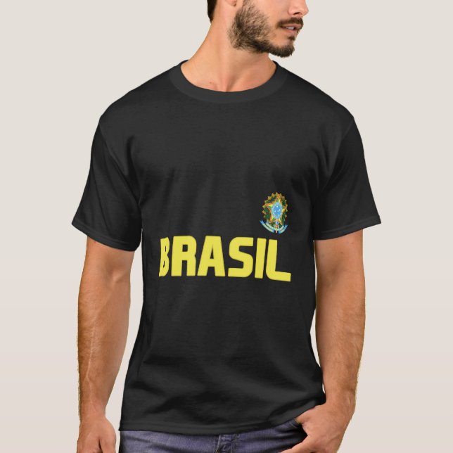 Camiseta Brasil Orgulho Brasil Bandeira Internacional C (Frente)