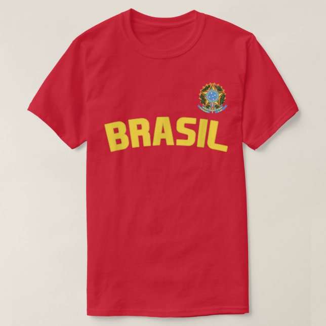 Camiseta Brasil Orgulho Brasil Bandeira Internacional C (Frente do Design)