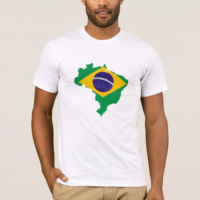 Camiseta Brasil para homens (Frente)