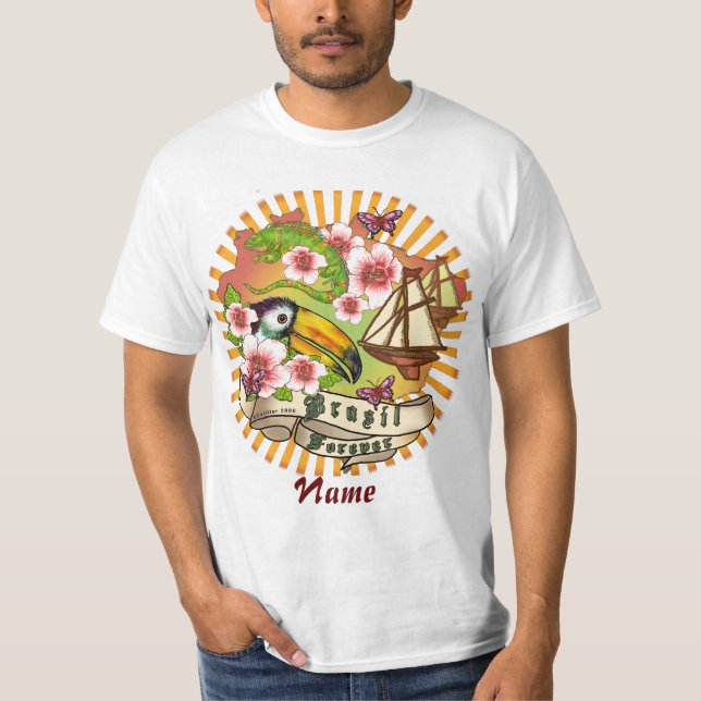 Camiseta Brasil para sempre (Frente)