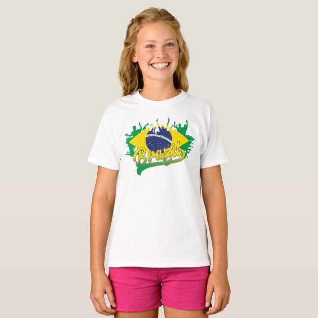 Camiseta Brasil Sinalizador T-Shirt (Frente Completa)
