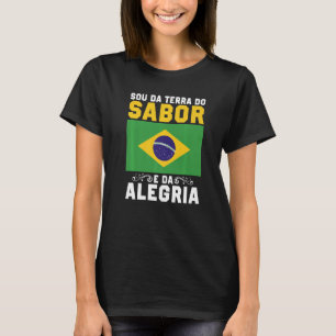 Camiseta Brasil Sou Da Terra Da Emocao E Da Alegria Brasíli