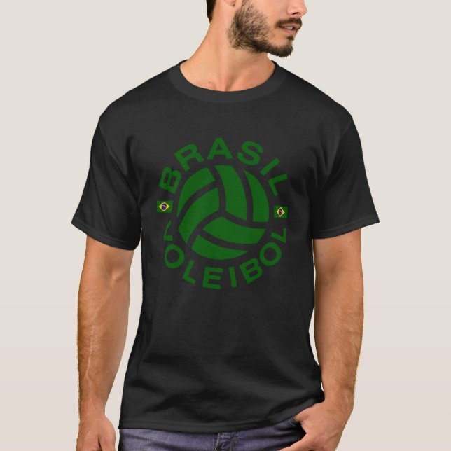 Camiseta Brasil: Voleibol Duplo (Frente)