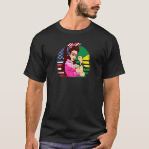 Camiseta BRASILEIRO americano ROOTS USA Brasil Bandeira bra