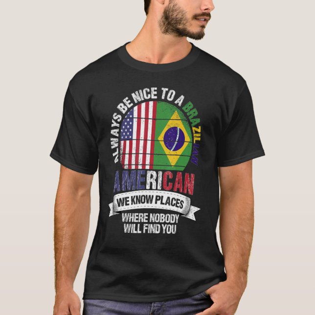 Camiseta Brasileiro: Conhecemos Lugares onde País Br (Frente)