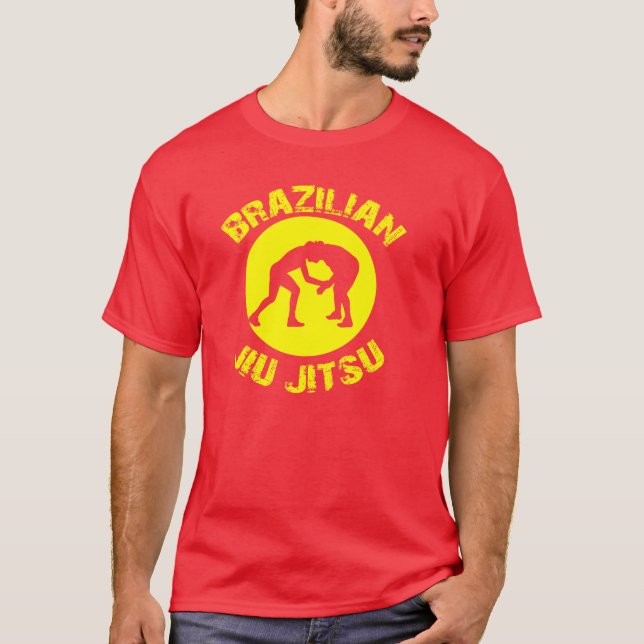 Camiseta Brasileiro Jiu Jitsu - t-shirt do Oval de (Frente)