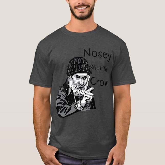 Camiseta Brassic Farmer Jim Rant NOSEY SHOTHE CROW Comedy S (Frente)