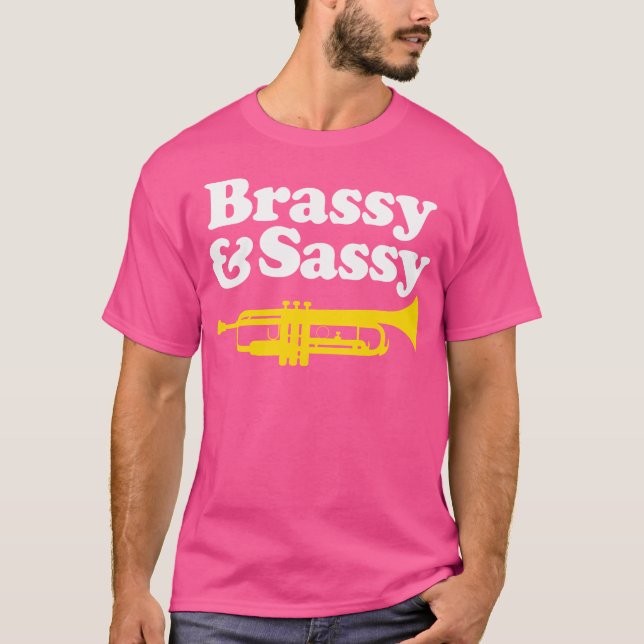 Camiseta Brassy E Trompete Sassy (Frente)