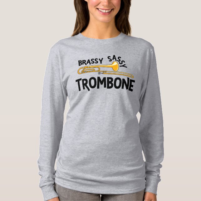 Camiseta Brassy Sassy Trombone (Frente)