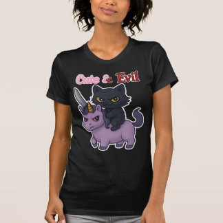 Camiseta Bratcore do Gótico Kawaii, Mau de Gato Bonito