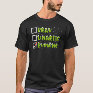 Camiseta Brav Naught Natal romeno Romênia