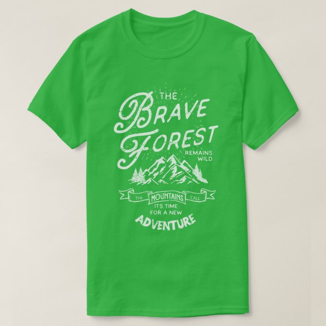 Camiseta Brave Forest Hiker 2 (Frente do Design)