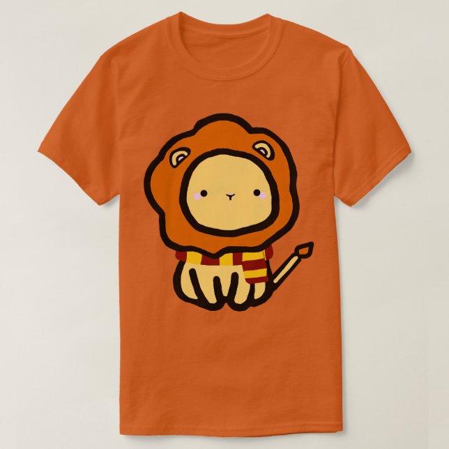 Camiseta Brave Little Lion (Frente do Design)