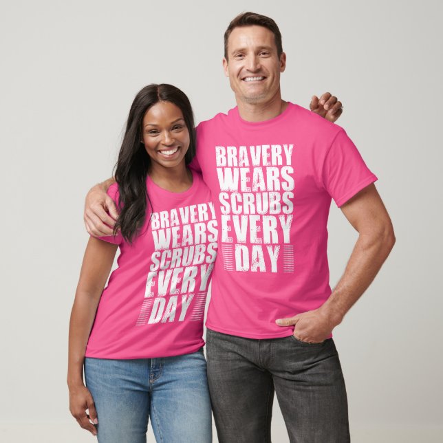 Camiseta Bravery Veste Esfregões Todos Os Dias (Unissex)