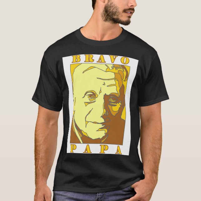 Camiseta Bravo Papa New Pe Benedict Xvi  (Frente)